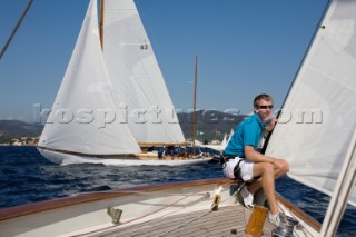 Classic Sparkman & Stephens, S&S 53 foot Yawl Skylark at the Voiles de Saint Tropez 2012