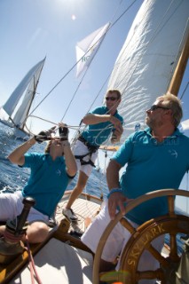 Classic Sparkman & Stephens, S&S 53 foot Yawl Skylark at the Voiles de Saint Tropez 2012