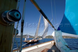 Classic Sparkman & Stephens, S&S 53 foot Yawl Skylark at the Voiles de Saint Tropez 2012