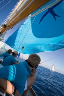 Classic Sparkman & Stephens, S&S 53 foot Yawl Skylark at the Voiles de Saint Tropez 2012