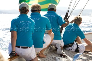 Classic Sparkman & Stephens, S&S 53 foot Yawl Skylark at the Voiles de Saint Tropez 2012