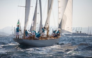 Classic Sparkman & Stephens, S&S 53 foot Yawl Skylark at the Voiles de Saint Tropez 2012