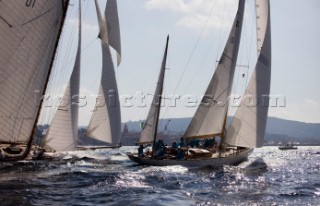 Classic Sparkman & Stephens, S&S 53 foot Yawl Skylark at the Voiles de Saint Tropez 2012