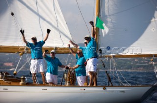 Classic Sparkman & Stephens, S&S 53 foot Yawl Skylark at the Voiles de Saint Tropez 2012