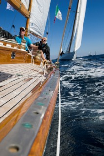 Classic Sparkman & Stephens, S&S 53 foot Yawl Skylark at the Voiles de Saint Tropez 2012