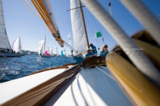 Classic Sparkman & Stephens, S&S 53 foot Yawl Skylark at the Voiles de Saint Tropez 2012