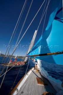 Classic Sparkman & Stephens, S&S 53 foot Yawl Skylark at the Voiles de Saint Tropez 2012