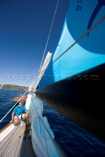 Classic Sparkman & Stephens, S&S 53 foot Yawl Skylark at the Voiles de Saint Tropez 2012