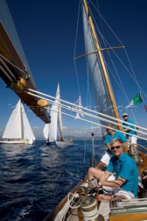 Classic Sparkman & Stephens, S&S 53 foot Yawl Skylark at the Voiles de Saint Tropez 2012