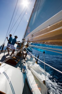 Classic Sparkman & Stephens, S&S 53 foot Yawl Skylark at the Voiles de Saint Tropez 2012