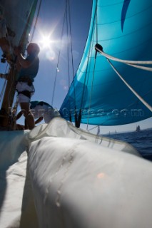 Classic Sparkman & Stephens, S&S 53 foot Yawl Skylark at the Voiles de Saint Tropez 2012