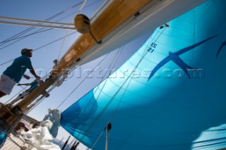 Classic Sparkman & Stephens, S&S 53 foot Yawl Skylark at the Voiles de Saint Tropez 2012