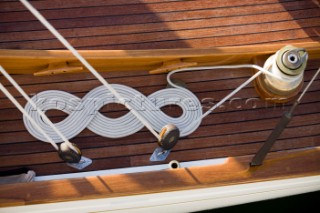 Classic Sparkman & Stephens, S&S 53 foot Yawl Skylark at the Voiles de Saint Tropez 2012