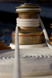 Classic Sparkman & Stephens, S&S 53 foot Yawl Skylark at the Voiles de Saint Tropez 2012