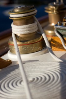 Classic Sparkman & Stephens 53 foot Yawl at the Voiles de Saint Tropez 2012