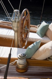 Classic Sparkman & Stephens 53 foot Yawl at the Voiles de Saint Tropez 2012