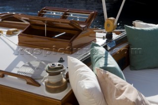 Classic Sparkman & Stephens 53 foot Yawl at the Voiles de Saint Tropez 2012