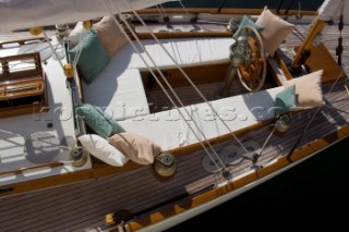 Classic Sparkman & Stephens 53 foot Yawl at the Voiles de Saint Tropez 2012