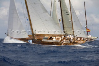 Argyll S&S yawl in the Panerai Classic regatta Mahon, Minorca