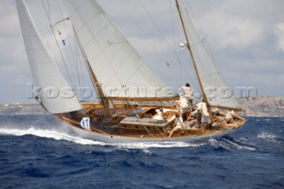 Argyll S&S yawl in the Panerai Classic regatta Mahon. Minorca