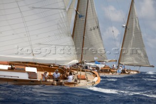 startline at the Panerai Classic regatta Mahon, Minorca