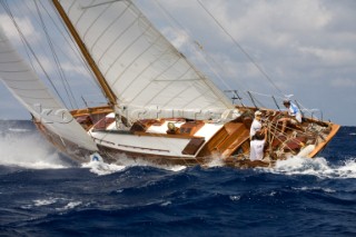 Mercury S&S yacht in the COPA DEL REY DE BARCOS DE ÃPOCA 2012 Panerai Classic series 2012