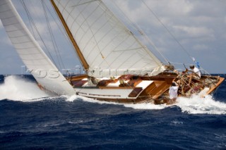 Mercury S&S yacht in the COPA DEL REY DE BARCOS DE ÃPOCA 2012 Panerai Classic series 2012