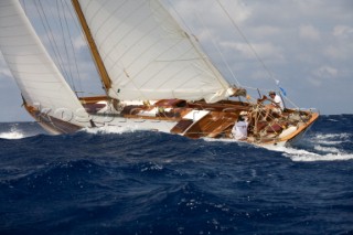 Mercury S&S yacht in the COPA DEL REY DE BARCOS DE ÃPOCA 2012 Panerai Classic series 2012