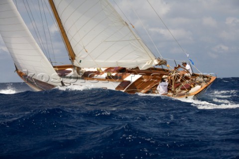 Mercury SS yacht in the COPA DEL REY DE BARCOS DE POCA 2012 Panerai Classic series 2012