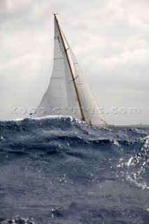 COPA DEL REY DE BARCOS DE ÃPOCA 2012 Panerai Classic series, Leonore winner of the event helmed by Mauro Pellaschier