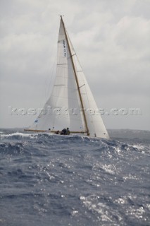 COPA DEL REY DE BARCOS DE ÃPOCA 2012 Panerai Classic series, Leonore winner of the event helmed by Mauro Pellaschier